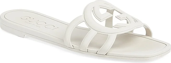 Women's Palma Rubber Slides - Mystic White - Size 7 Sandals