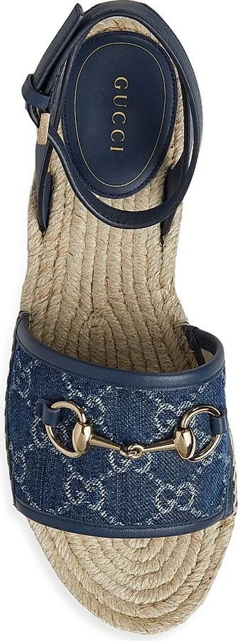 Women's Paloma Cotton Platform Espadrille Sandals - Denim Azure - Size 5 - Image 4