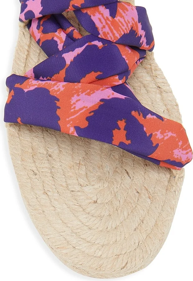 Women's Paloma DVF Animal-Print Espadrilles - Rose Multi - Size 6 - Image 4