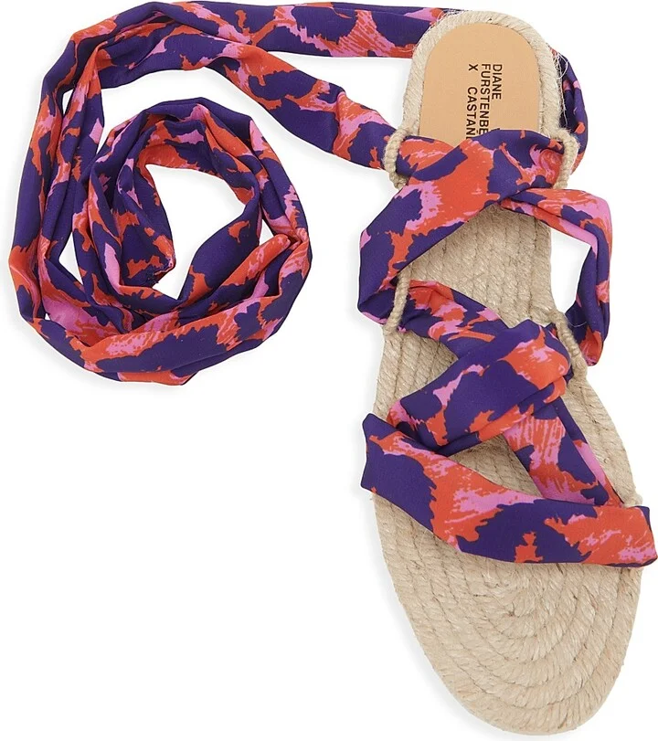 Women's Paloma DVF Animal-Print Espadrilles - Rose Multi - Size 6 - Image 5