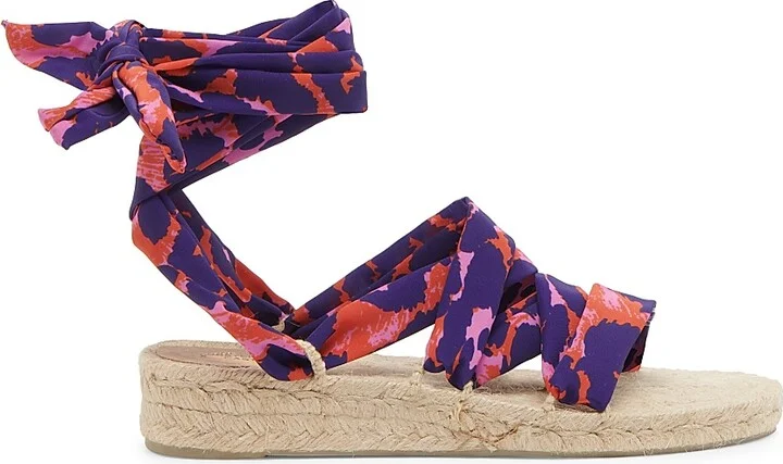 Women's Paloma DVF Animal-Print Espadrilles - Rose Multi - Size 6