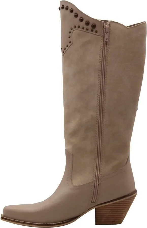 Women's Palomino Leather Boot In Nude