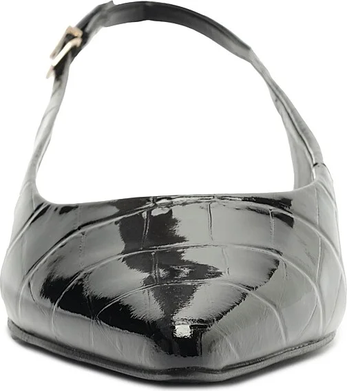 Women's Paola Patent Leather Ballet Flats - Black - Size 7.5 - Image 7