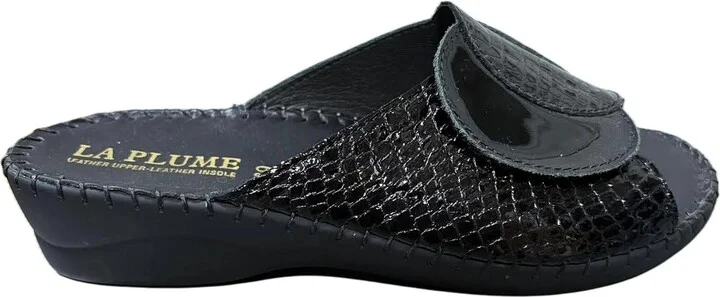 Women's Paola Sandals In Black Croco