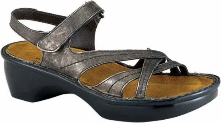 Women's Paris Sandals - Medium In Metallic Leather