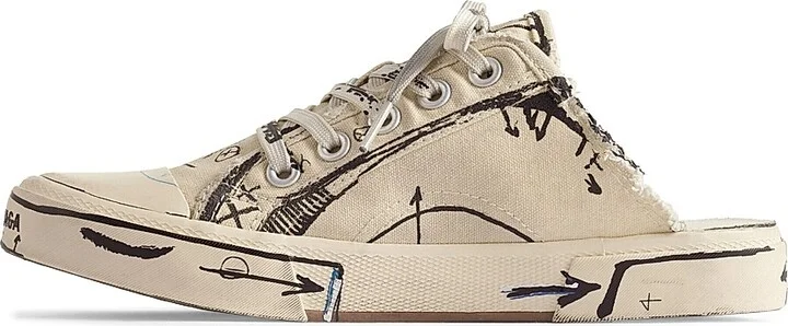 Women's Paris Sketch Mules - Light Beige - Size 8 - Image 3