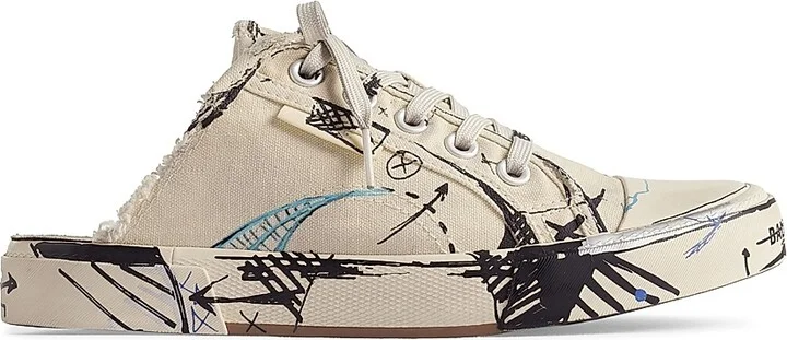 Women's Paris Sketch Mules - Light Beige - Size 8