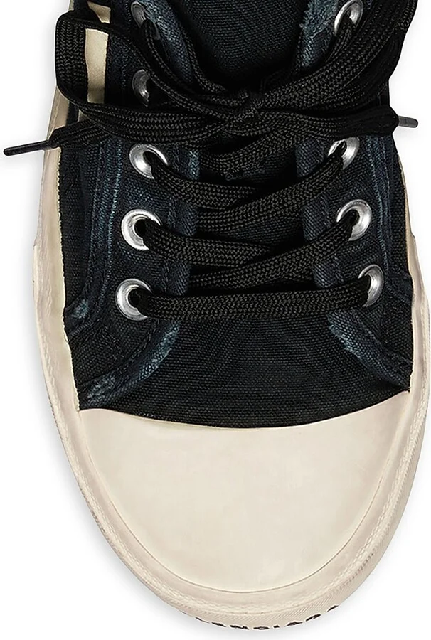 Women's Paris Sneaker Mules - Black White - Size 5 - Image 6