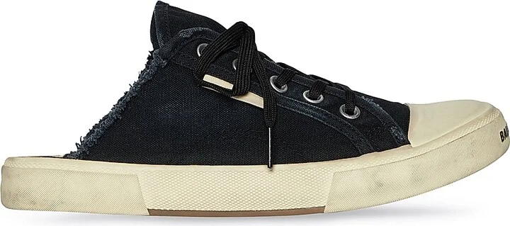 Women's Paris Sneaker Mules - Black White - Size 5