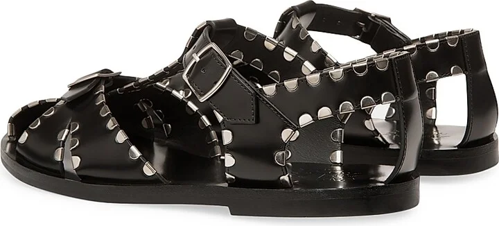 Women's Pasely Leather Fisherman Sandals - Black - Size 5.5 - Image 3