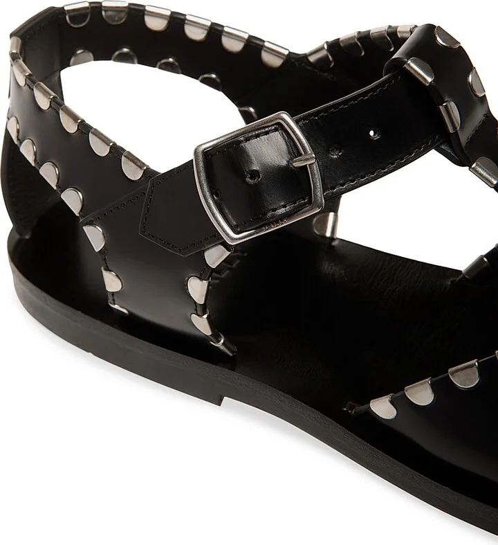 Women's Pasely Leather Fisherman Sandals - Black - Size 5.5 - Image 5