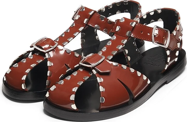 Women's Pasely Leather Fisherman Sandals - Black - Size 5.5 - Image 7