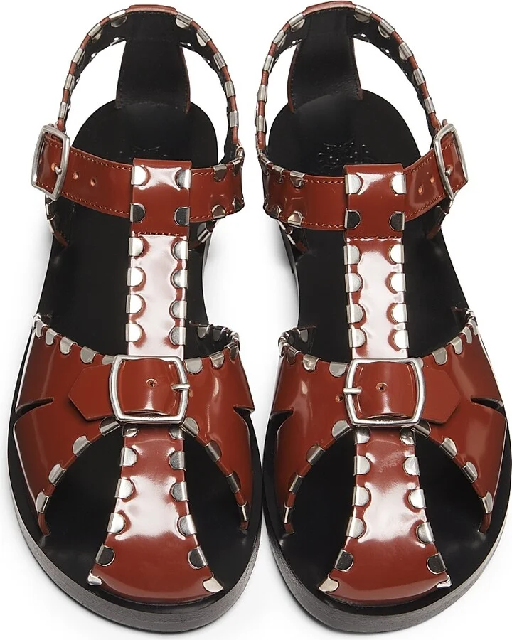 Women's Pasely Leather Fisherman Sandals - Black - Size 5.5 - Image 9