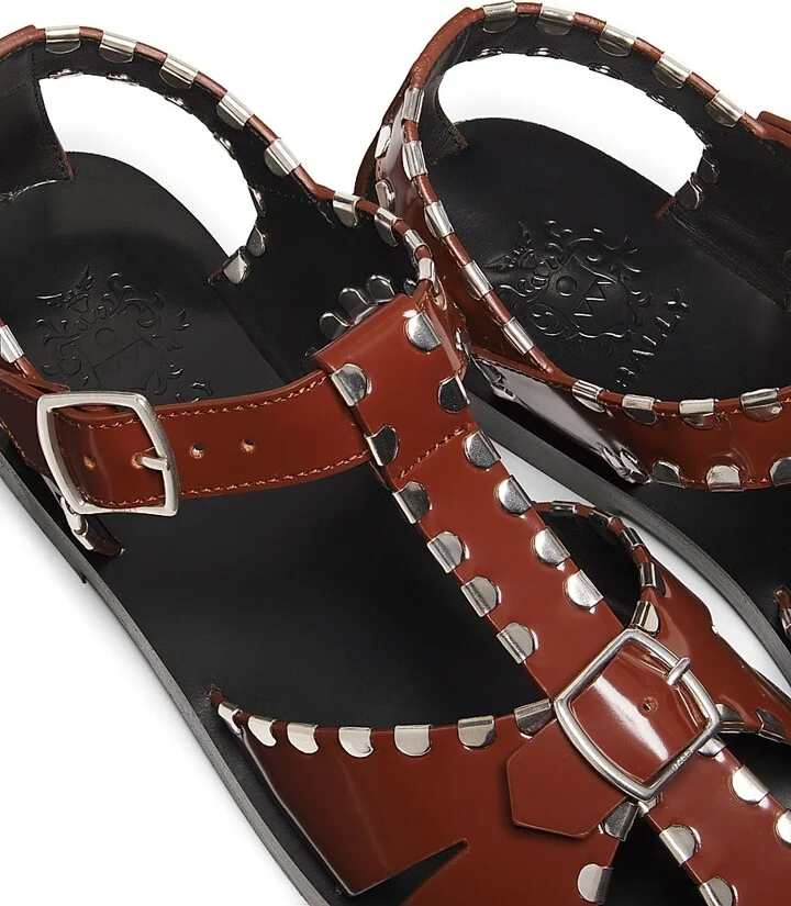 Women's Pasely Leather Fisherman Sandals - Black - Size 5.5 - Image 10