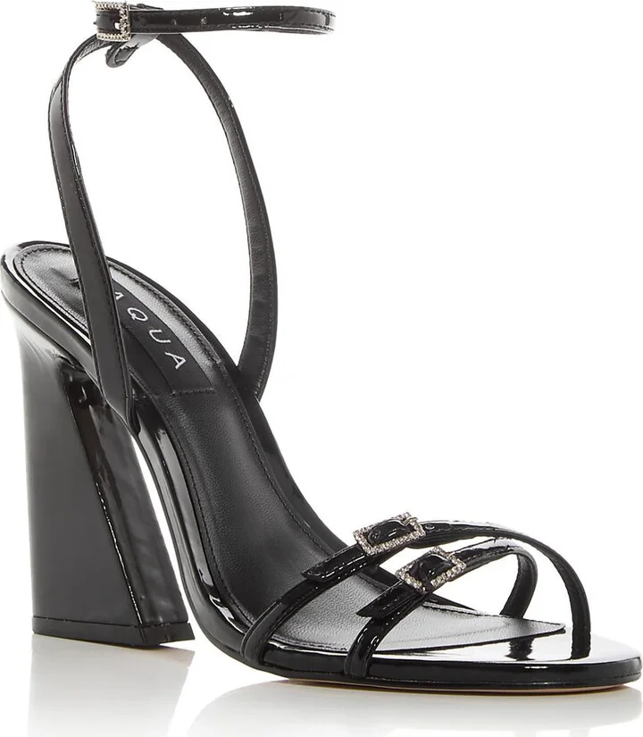 Womens Patent Adjustable Heels