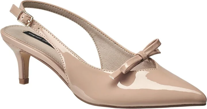 Women's Patent Bow Kitten Heel