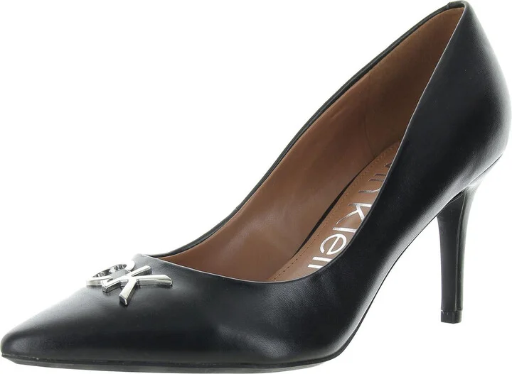 Womens Patent Cushioned Footbed Pumps
