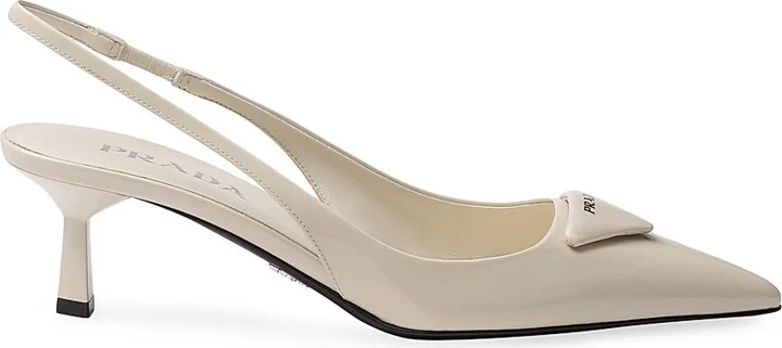 Women's Patent Leather 55MM Slingback Pumps - Black - Size 6 - Image 10