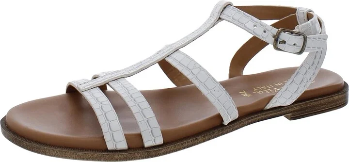 Womens Patent Leather Cushioned Footbed Flat Shoes