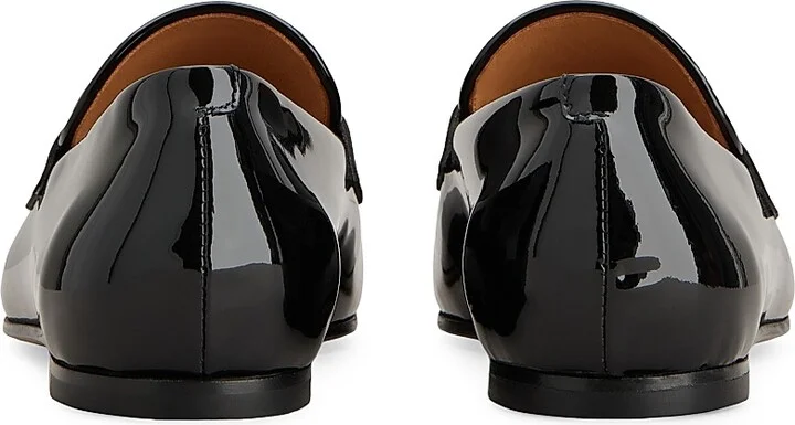 Women's Patent Leather Loafers - Nero - Size 5 - Image 3