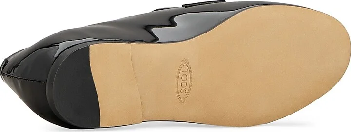 Women's Patent Leather Loafers - Nero - Size 5 - Image 4