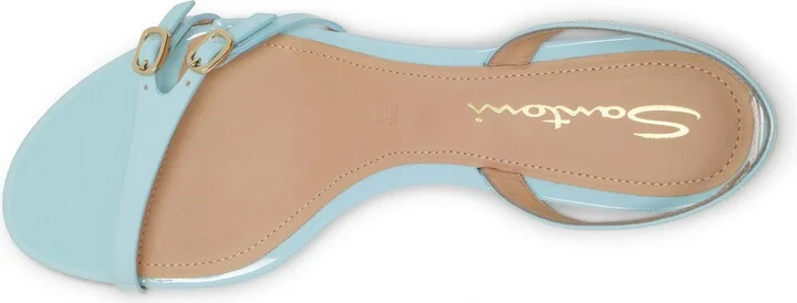 Women's patent leather mid-heel sandal - Image 7