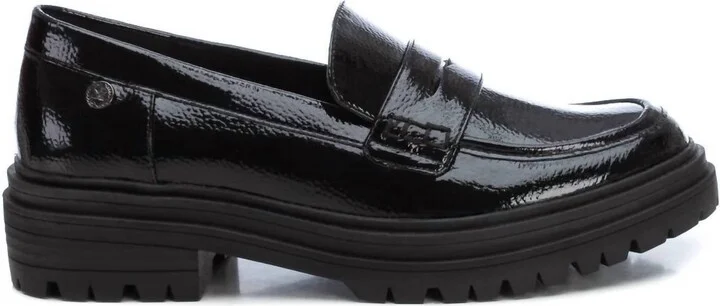 Women's Patent Leather Moccasins In Black