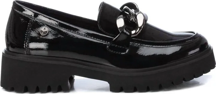 Women's Patent Leather Moccasins In Black