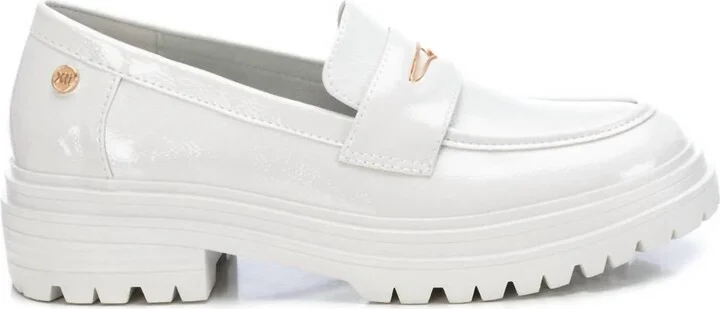 Women's Patent Leather Moccasins In Ice