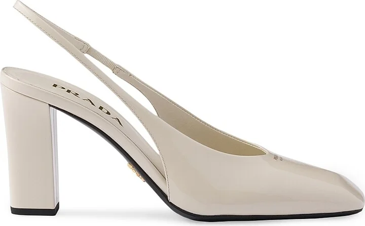 Women's Patent Leather Slingback 85MM Pumps - Red - Size 7 - Image 9