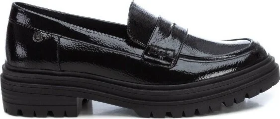 Women's Patent Leatherette Moccasins 14351 Black