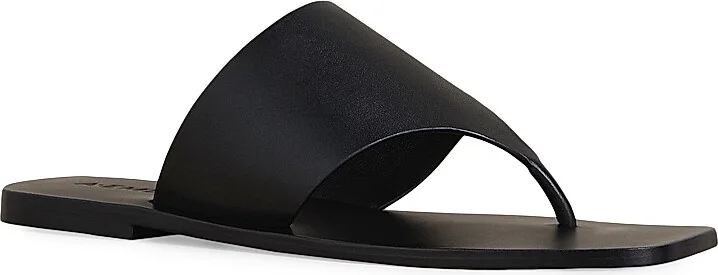 Women's Paton Leather Sandals - Black - Size 6 - Image 2