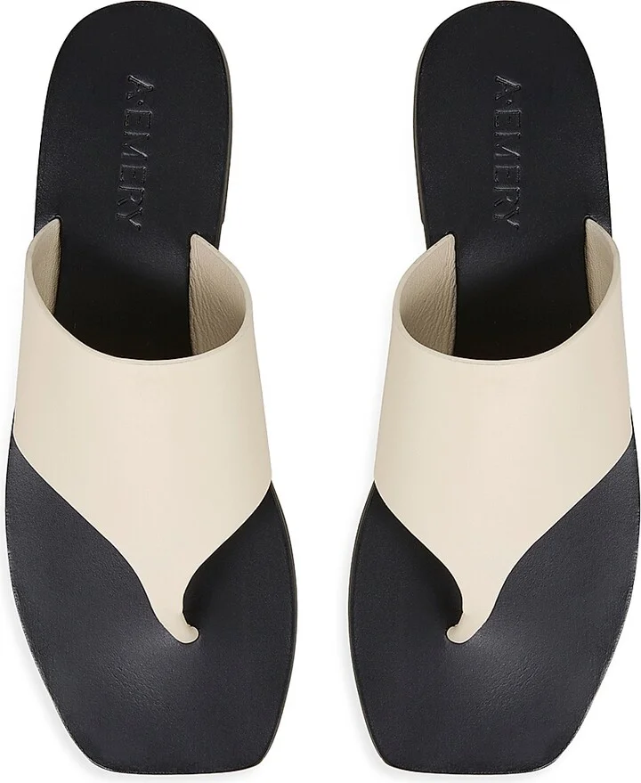 Women's Paton Leather Sandals - Black - Size 6 - Image 5