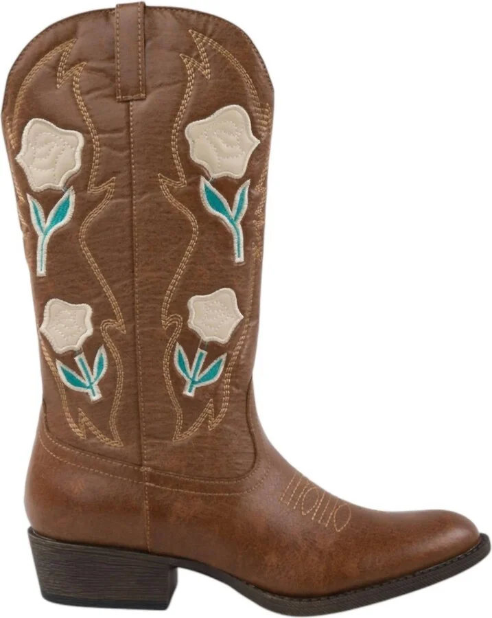 Women's Patsy Cowgirl Boots In Tan