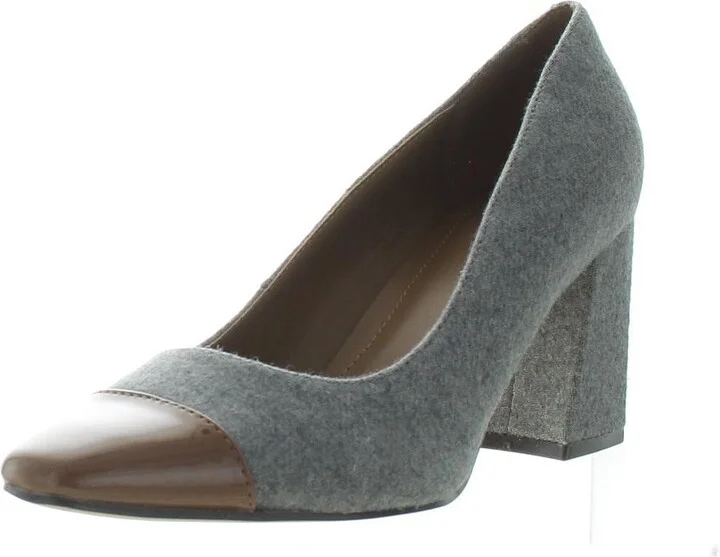 Womens Pattern Man Made Block Heels