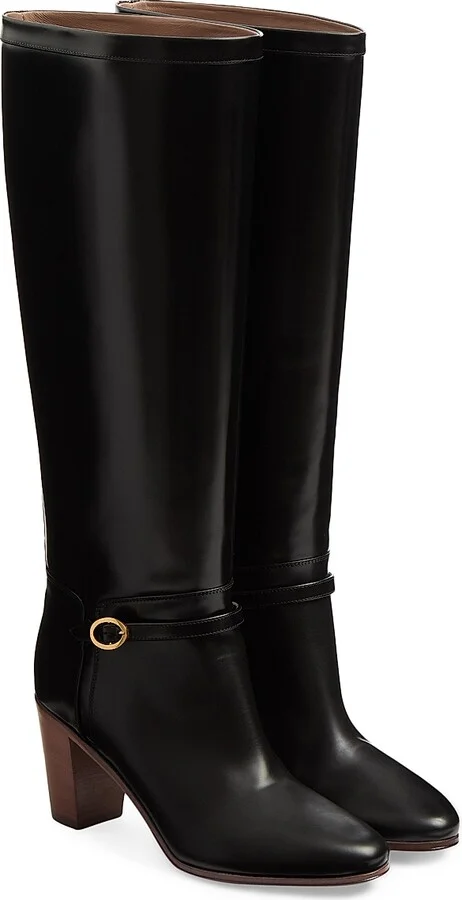 Women's Pattie 75MM Calfskin Boots - Ivory - Size 9 - Image 9