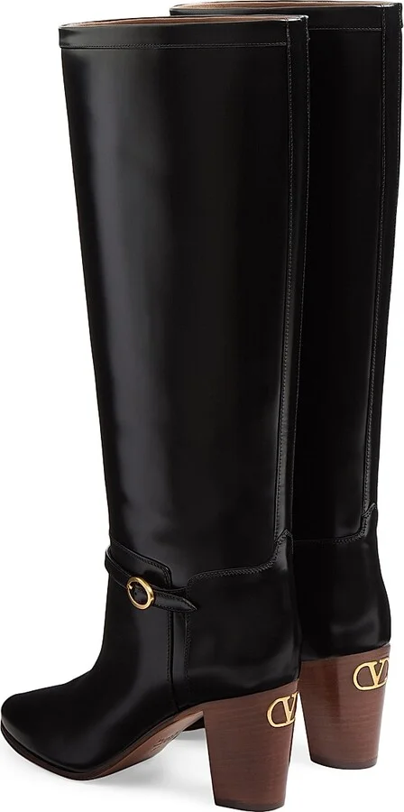 Women's Pattie 75MM Calfskin Boots - Ivory - Size 9 - Image 10
