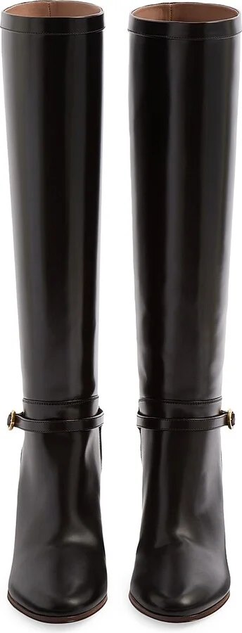 Women's Pattie 75MM Calfskin Boots - Ivory - Size 9 - Image 11