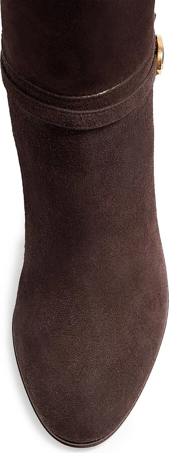 Women's Pattie Crust 75MM Leather Boots - Brown - Size 7 - Image 3