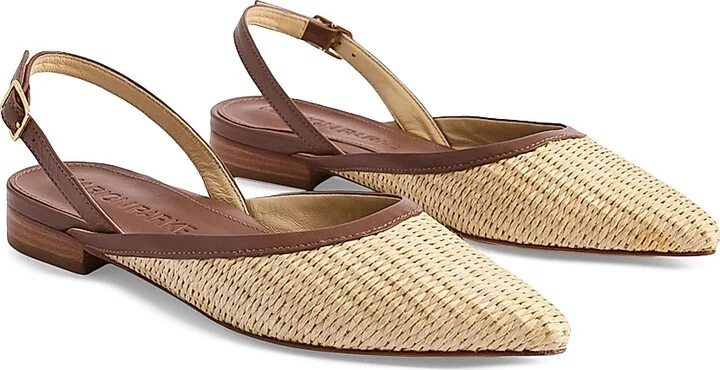 Women's Patty Slingback Flats - Luggage - Size 6 - Image 2