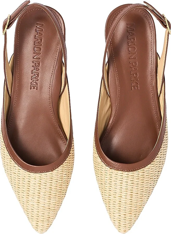Women's Patty Slingback Flats - Luggage - Size 6 - Image 3