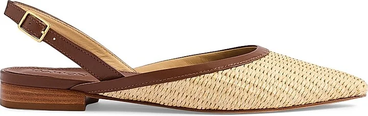 Women's Patty Slingback Flats - Luggage - Size 6