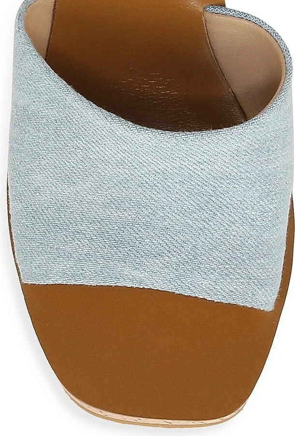 Women's Paulita Denim Platform Wedge Sandals - Vista Blue - Size 10 - Image 4