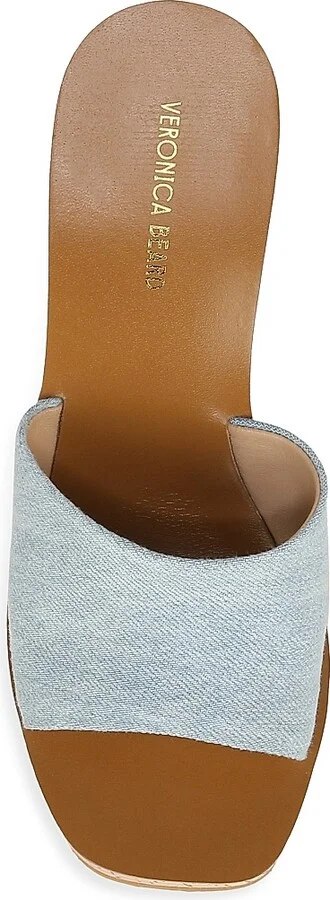 Women's Paulita Denim Platform Wedge Sandals - Vista Blue - Size 10 - Image 5