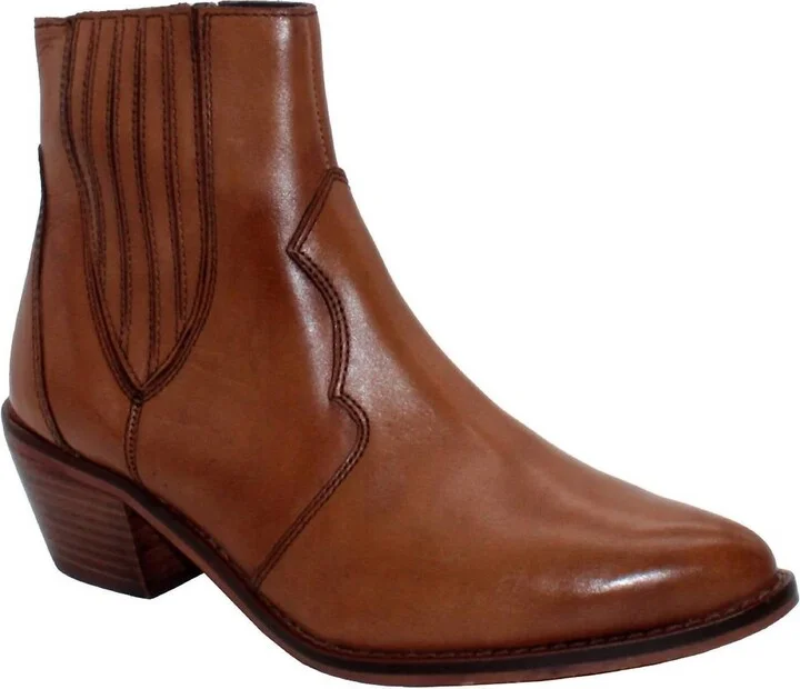 Women's Peacemaker Chelsea Leather Bootie In Tan