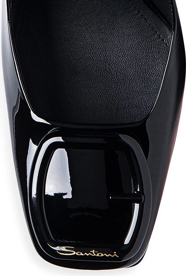 Women's Peaches 85MM Patent Leather Slingback Pumps - Black - Size 6 - Image 4