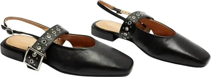 Women's Pearl Ballet Flats In Black
