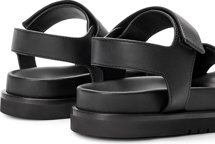 Women's Pebble Fussbett Leather Sandals - Oak - Size 6 - Image 8