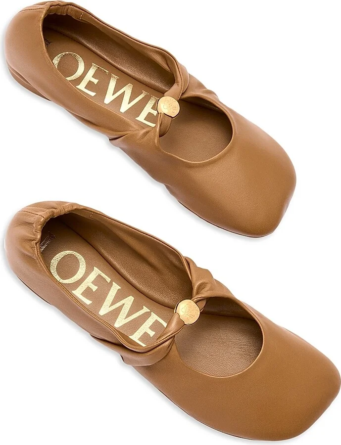 Women's Pebble Soft Ballerina Flats - Oak - Size 6 - Image 3