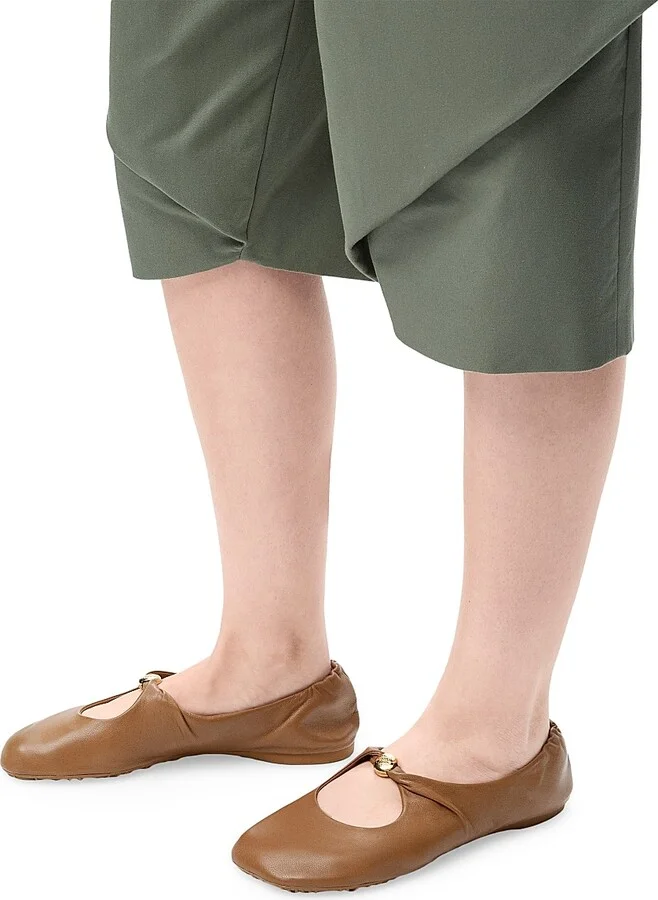 Women's Pebble Soft Ballerina Flats - Oak - Size 6 - Image 5